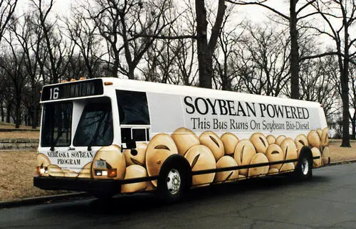 Bus fueled by Biodiesel